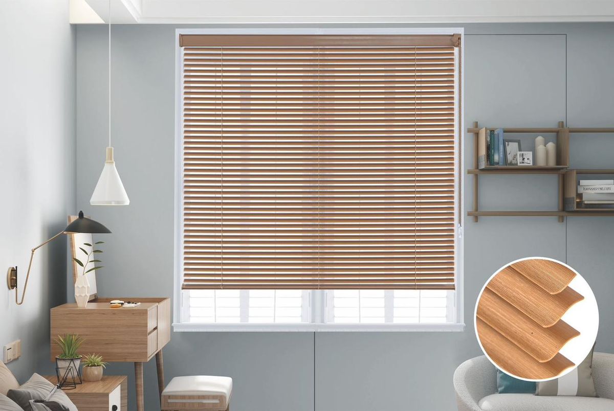SMTE - Quality Roller PVC Blinds Single Layer,Day Night BlindsBrown200 W x 220 L cm