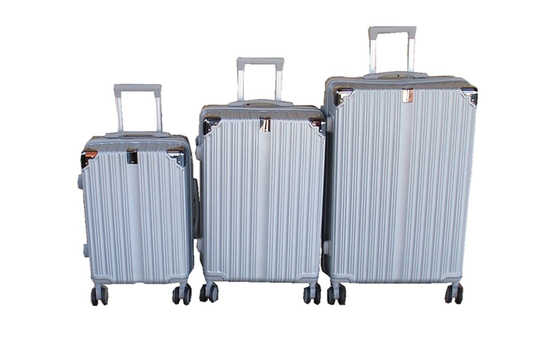 SMTE - Silver 3Piece Luggage Set