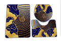 SMTE - Stunning 3 Piece Anti-Slip Soft Foam Bathroom Set - Yellow