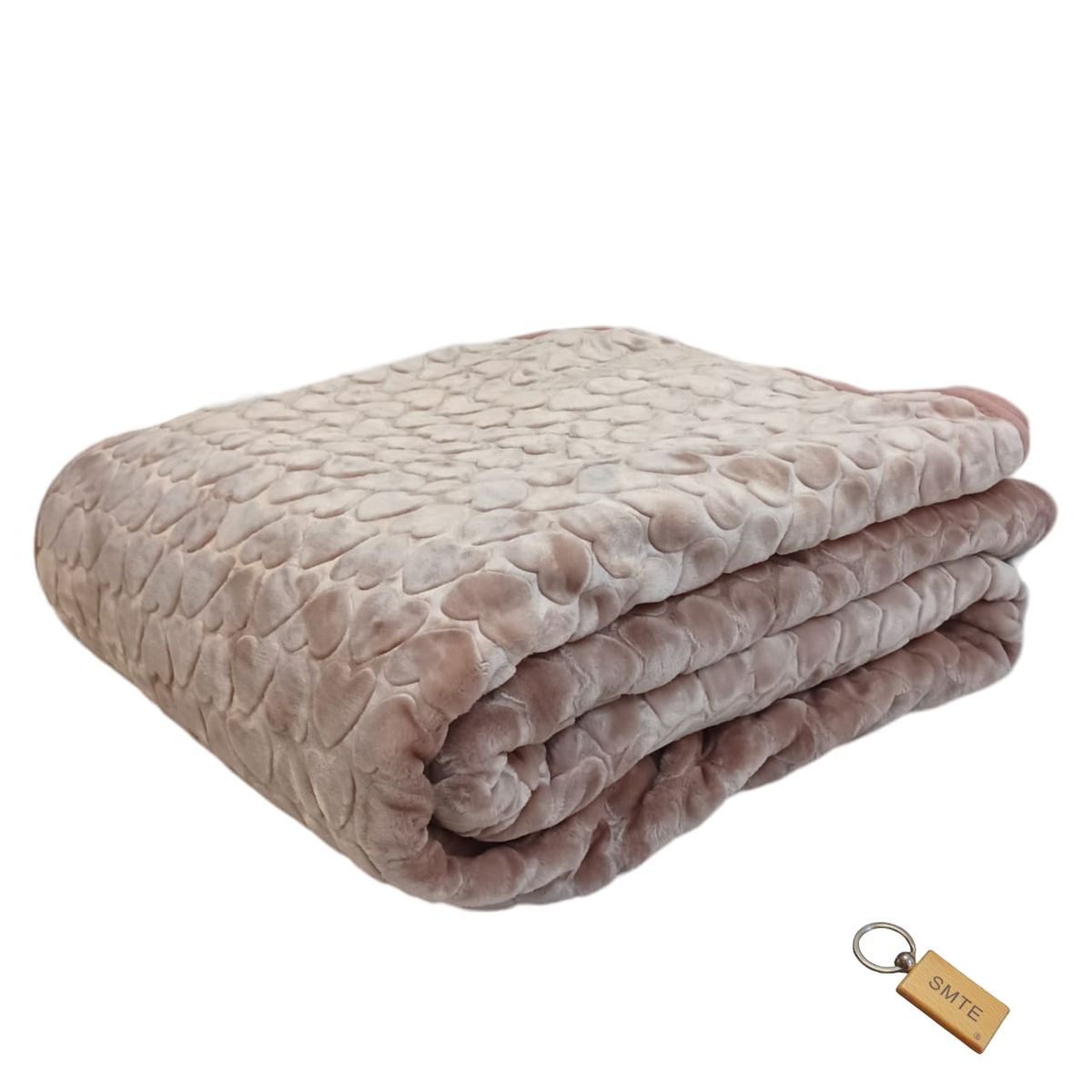 SMTE - Simple ComfortThe Plain 1 Ply Blanket and KeyringGold