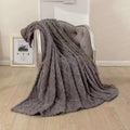 SMTE - Warm Throw Fleece Soft Blankets DoubleDark Grey
