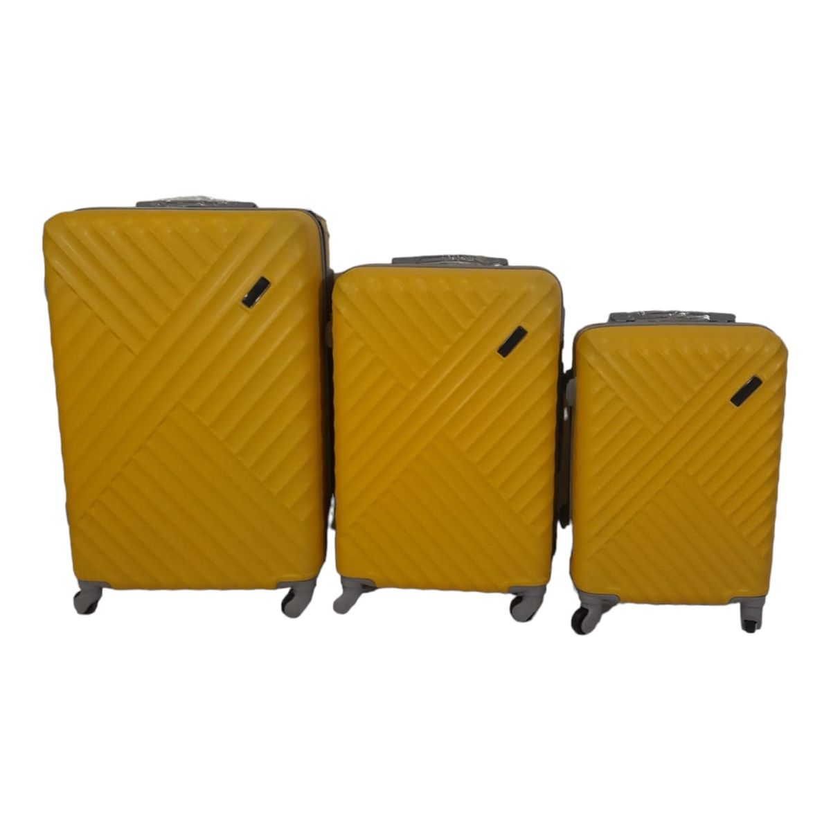 SMTE -  Quality Hardshell Luggage Bags -Yellow - F18