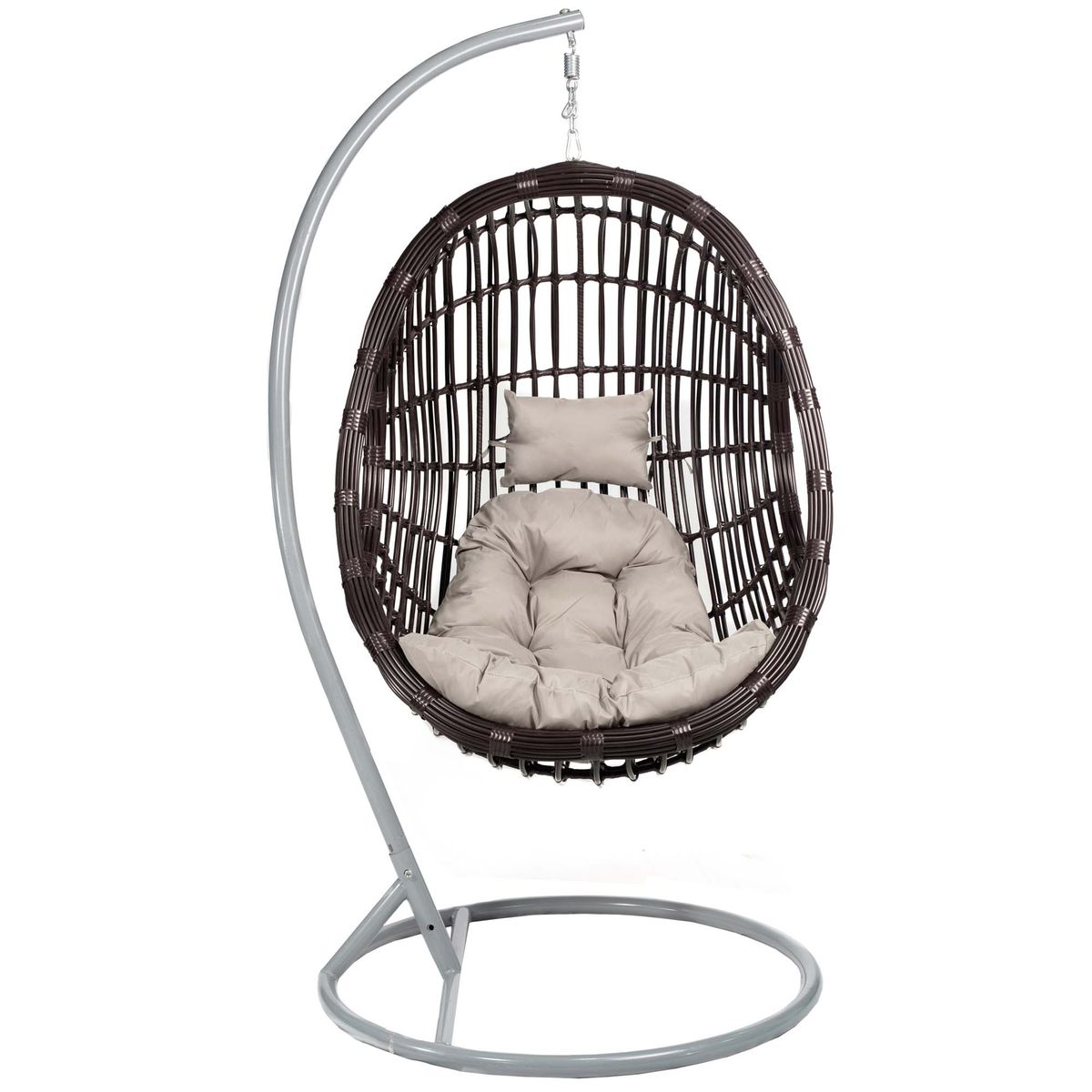 SMTE - Nest hanging Chair -Brown and Grey