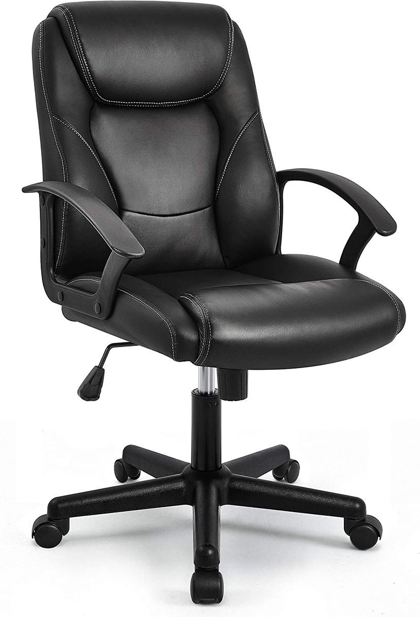 SMTE - Home Office Chair Ergonomic Desk Chair Swivel - Black
