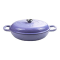 SMTE - 30cm Enamel Coated Red Cast Iron Casserole F30 (Non-Stick)-Purple
