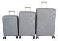 SMTE - Unbreakable 3Piece Luggage Set with Spinner Wheels,Telescoping Handle,LockGold
