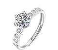 SMTE - Elegant 8 Heart 1ct Moissanite RingDainty Promise & Engagement Ring
