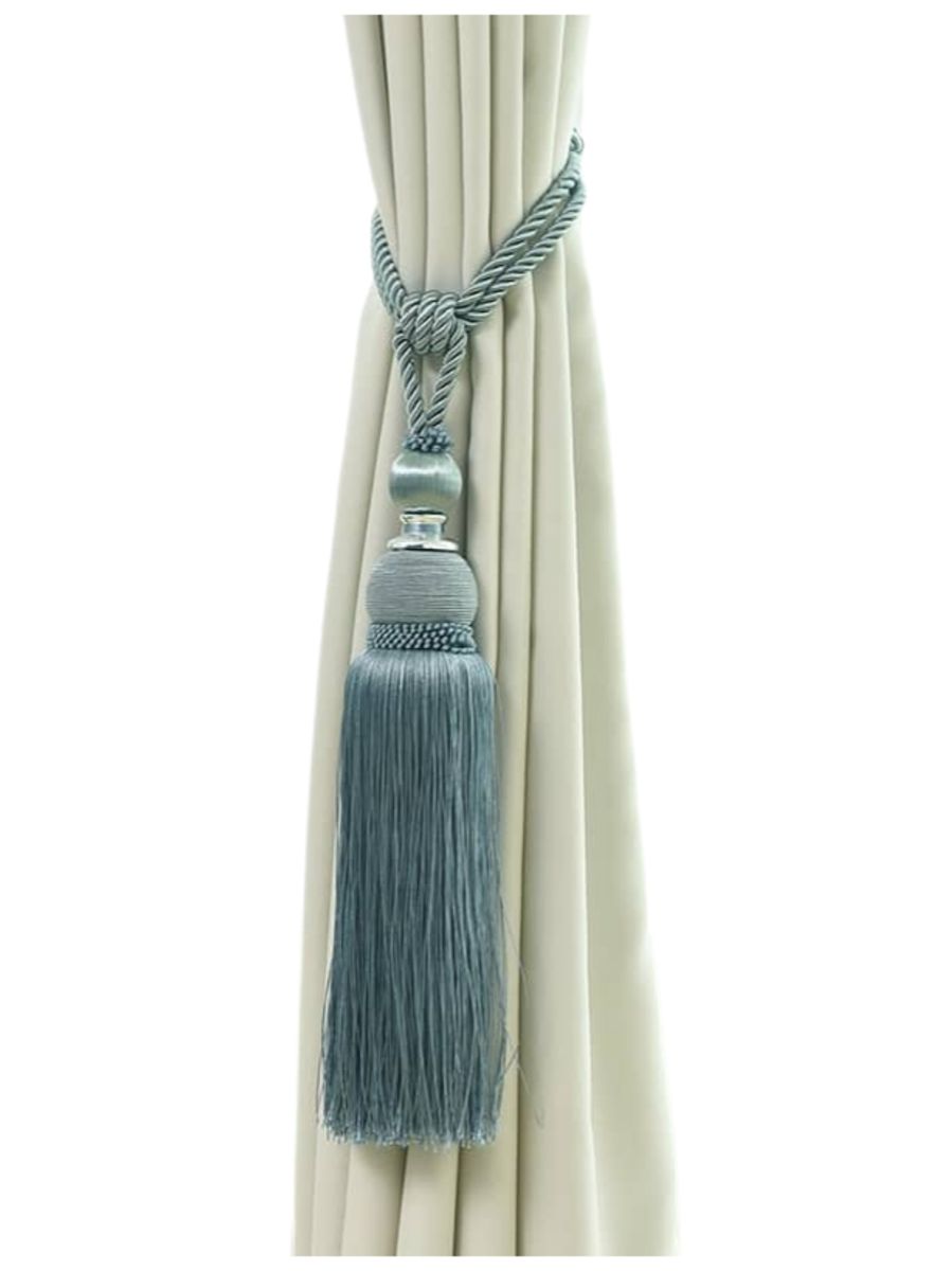 SMTE - 2 x Curtain Tassels Tieback - Grey Coffee