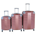 SMTE - Travel 28Inch Luggage Suitcase Bag SetStylish3PieceRose Gold