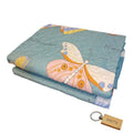 SMTE - Premium Plane Bedspread: Elevate Your Bedroom with Timeless+ KeyringGreen Butterfly