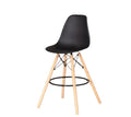 SMTE - BC725 Bar StoolBlack Plastic Seat