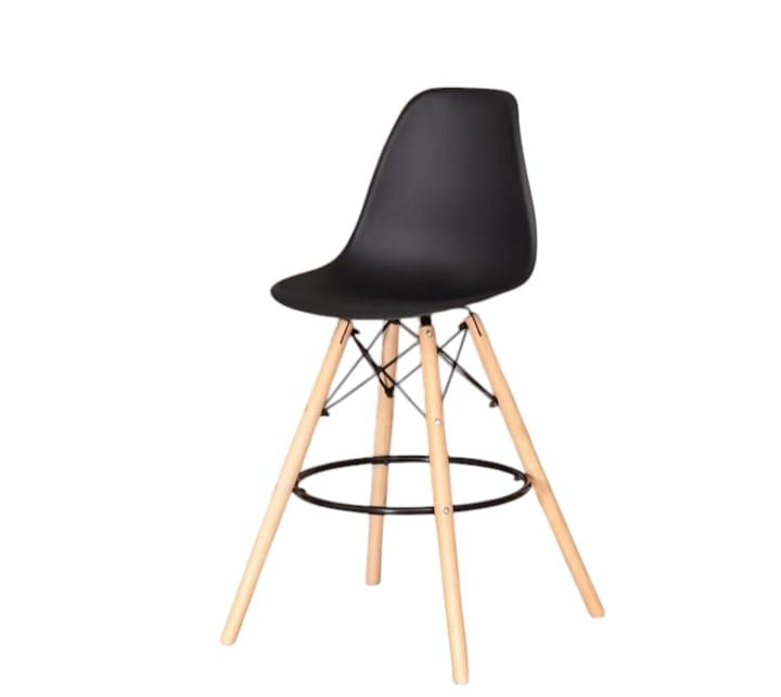 SMTE - BC725 Bar StoolBlack Plastic Seat