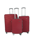 SMTE - Begin Again 3Piece ABS Luggage SetHard ShellRed