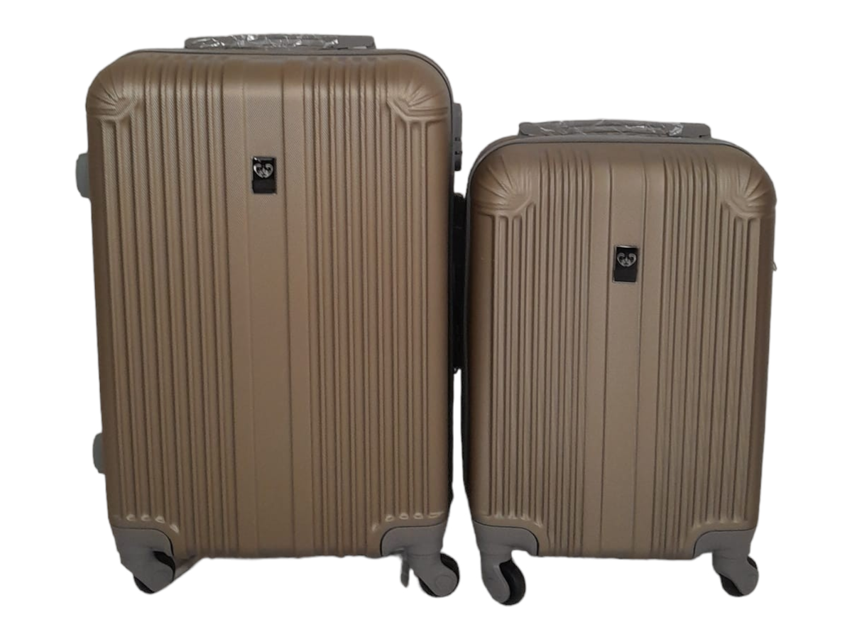SMTE - Quad Wheel Quality Travel Ware 2 Piece - ALIN - Gold