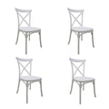 SMTE - Cross Back Chair - White