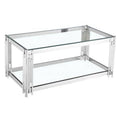 SMTE - Ultra Stylish Rectangular Royal Silver Coffee Table