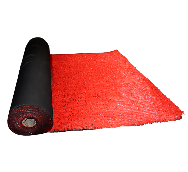 SMTE - Quality Red 13mm Artificial Multi-Purpose Grass - 1000 cm