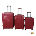 SMTE - Expert Hard Outer Shell SuitcaseQuad WheelG2 With  Bag Tag3PieceAjax Red