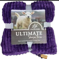 SMTE - Serpa Soft and Fluffy Fleece Blanket with KeychainQueen SizedPurple