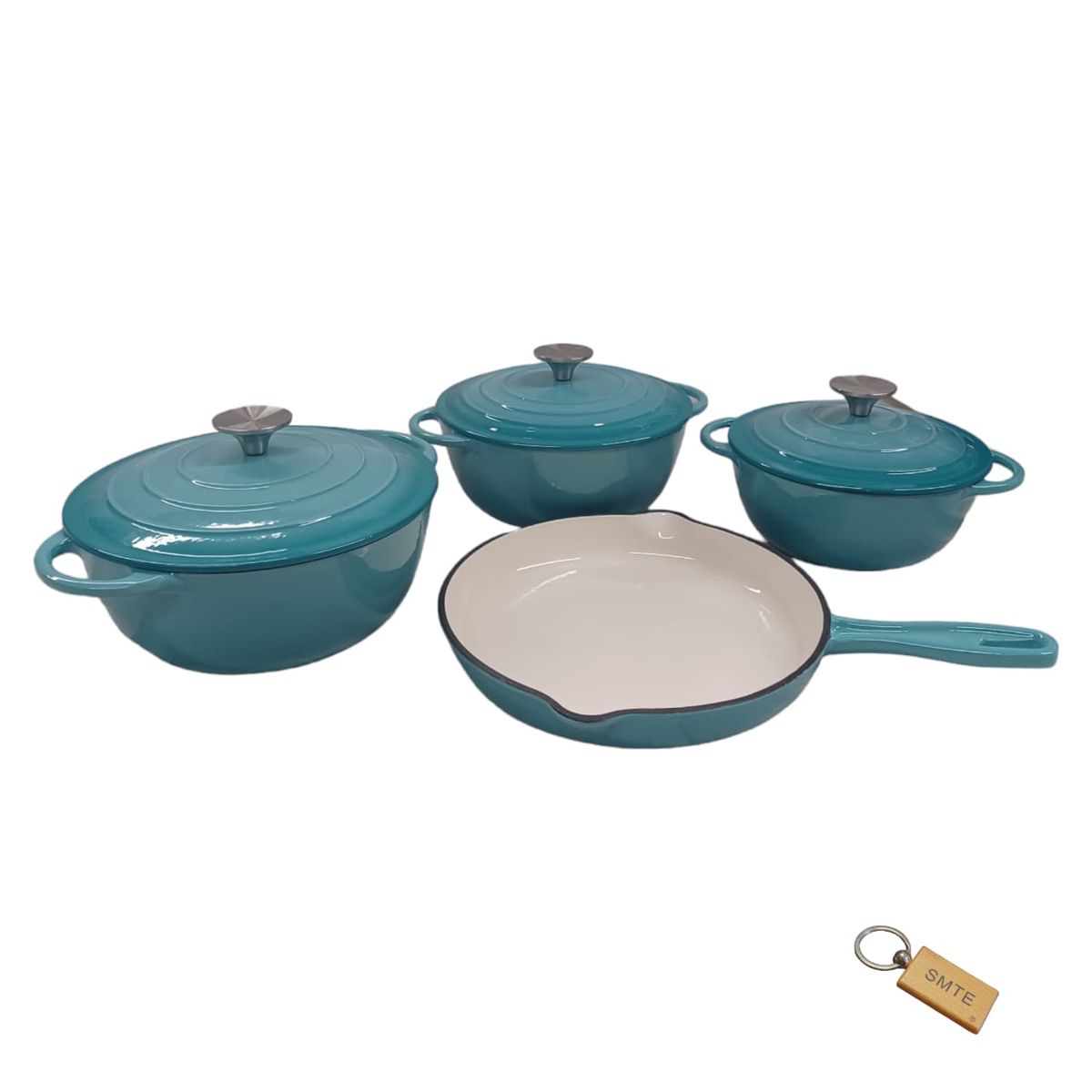 SMTE - 7Piece Nonstick Cookware SetLight Blue
