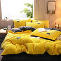 SMTE - Flannel Corduroy Comforter - 220x235cm - Yellow