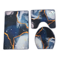 SMTE - Quality Comfortable 4 Piece Toilet /Bathroom Set - Tsx03 Navy