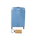SMTE - Hard Outer Shell Luggage 23" with  KeyringLight Blue