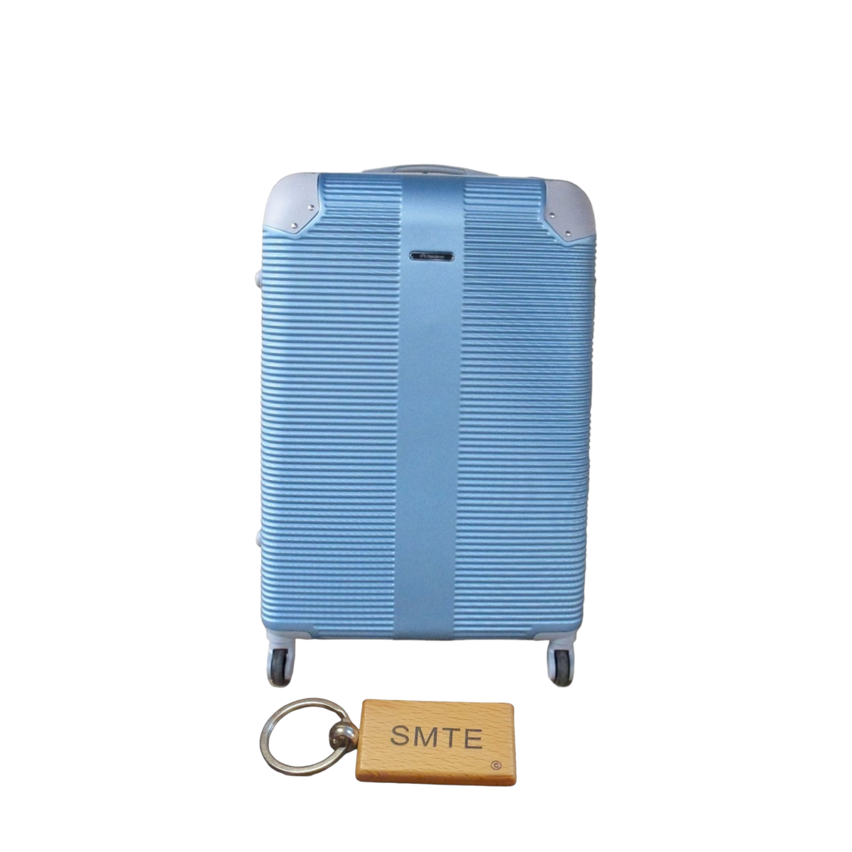 SMTE - Hard Outer Shell Luggage 23" with  KeyringLight Blue