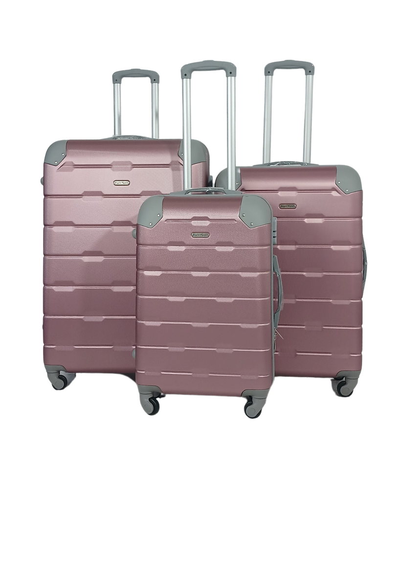 SMTE - BeginAgain 3pc Luggage set durable materialPink
