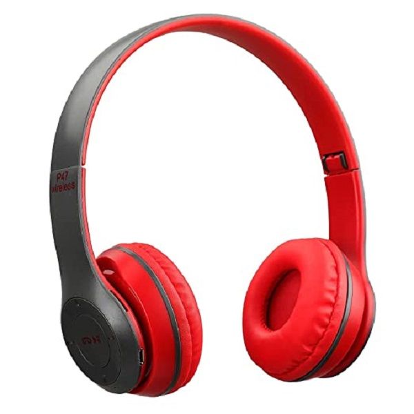 SMTE - GLS P47 Noise Cancelation Bluetooth Wireless Headphones - Red