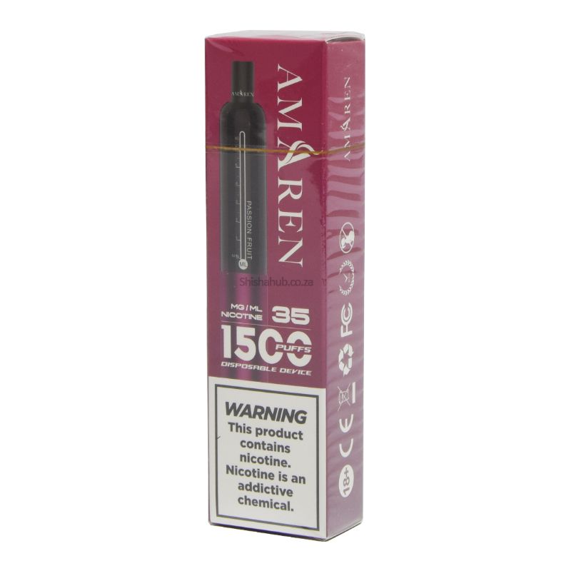 SMTE - Amaren Disposable Vape 1500 Puffs Passion Fruit