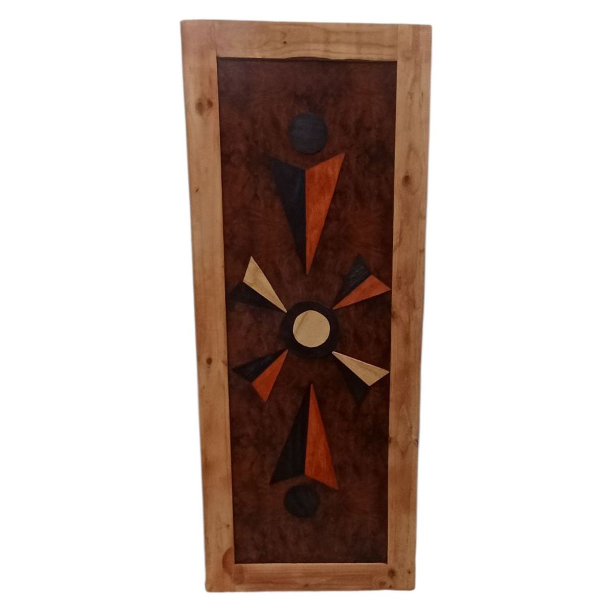 SMTE - Decorative Pine Door with Centre Geometric Design203cm x 80cm x 4cm