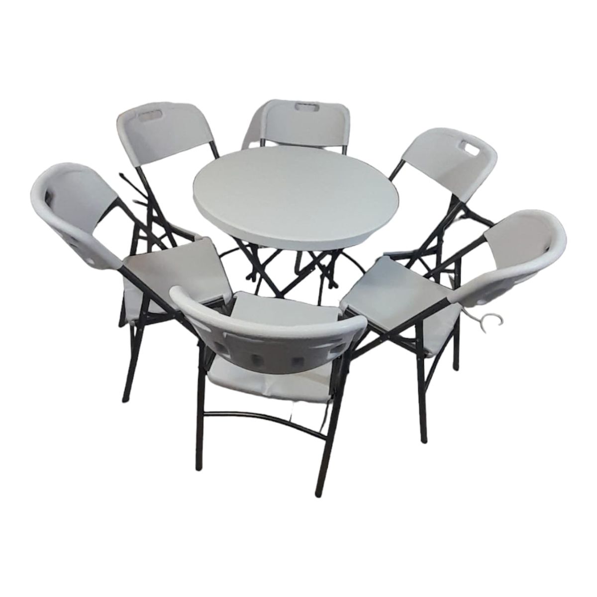 SMTE - 6 Folding Chair Outdoor Dining Table ComboTp1