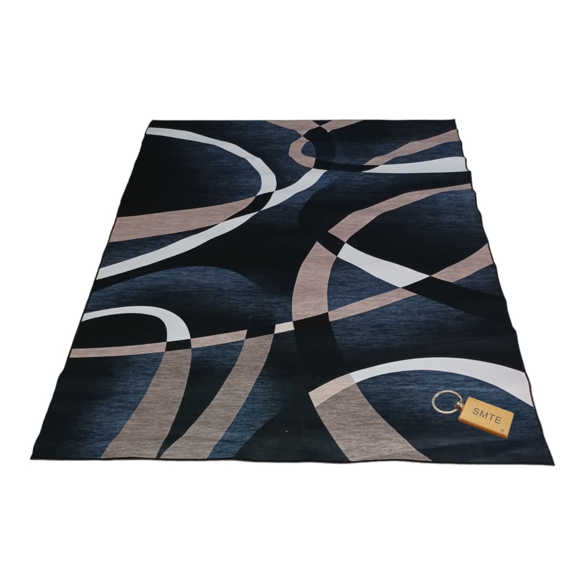 SMTE - 200cm by 150cmModern 3D Geometric Design Area Rug FR10 With  keyring