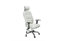 SMTE - Reclining Office Chair With Head and Arm Rests - White