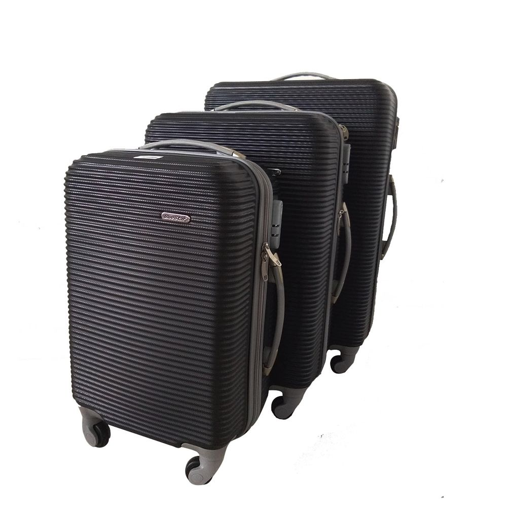 SMTE - Blue Star Luggage 3 Piece SetBlack