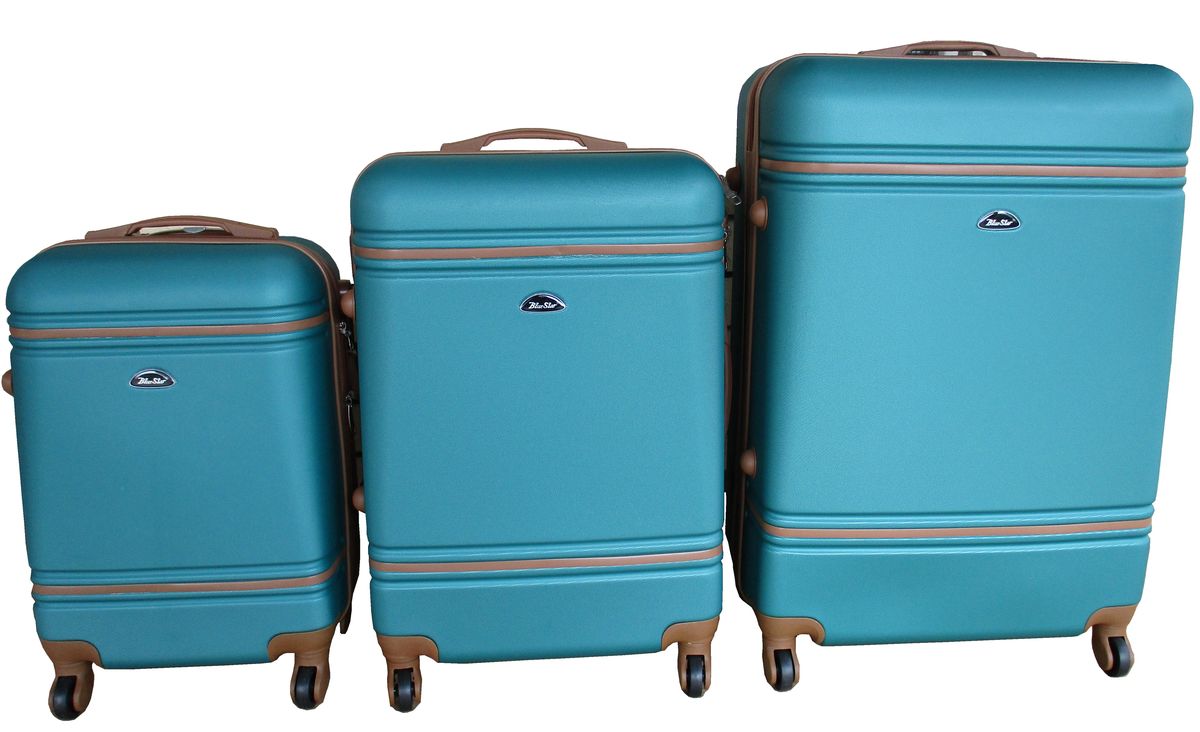 SMTE - 3Piece Travel Luggage Suitcase Bag SetStylishGreen