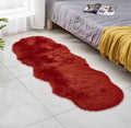 SMTE - Fluffy Runner Rug /Carpet - Red