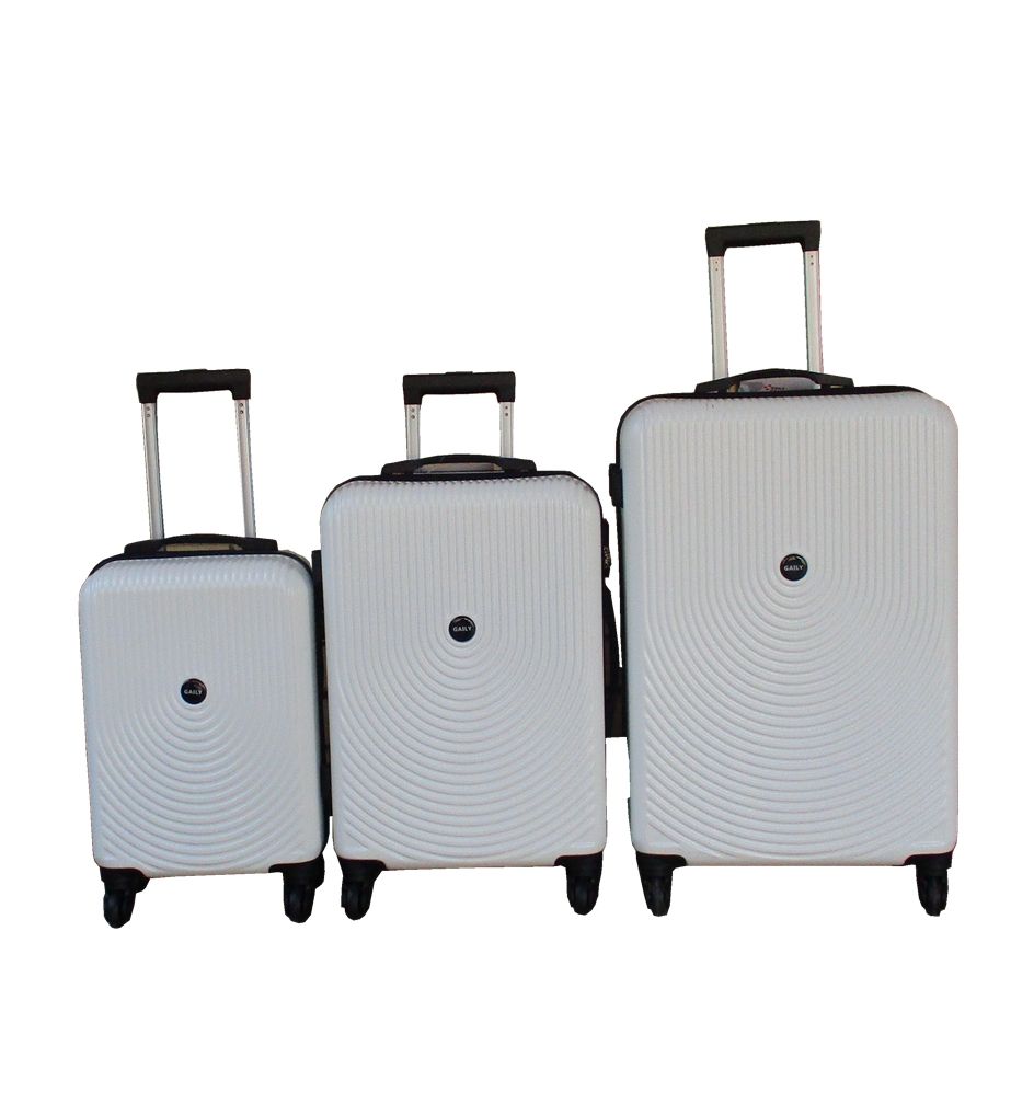 SMTE - 3Piece Travel 27Inch Luggage Suitcase Bag SetStylishWhite