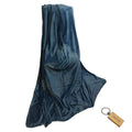 SMTE - Compact Travel Fleece Blankets 180 x210cm + KeyringBlue