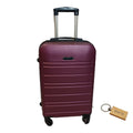 SMTE - Durable Elegance: Smart and Stylish Travel ABS Suitcase Large 75cm with  KeyringPurple