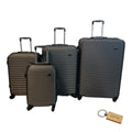 SMTE - Travel in Style4Piece Suitcase Set and  KeyringGrey