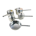 SMTE - Afrihome Silver Stainless Steel Stainless Steel Cookware Set