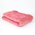 SMTE - FLEECEX Metallic Marble Plush Fleece Blanket & Throw180 x 200 cmPink