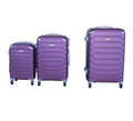 SMTE - 3 Piece Luggage Set 26" 22" 18" - Purple