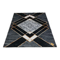 SMTE - 200cm by 150cmModern 3D Geometric Design Area Rug A73 with  Keyring