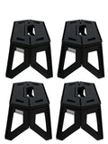 SMTE - Collapsible Stool Set of 4SpaceSaving Foldable Step Stools