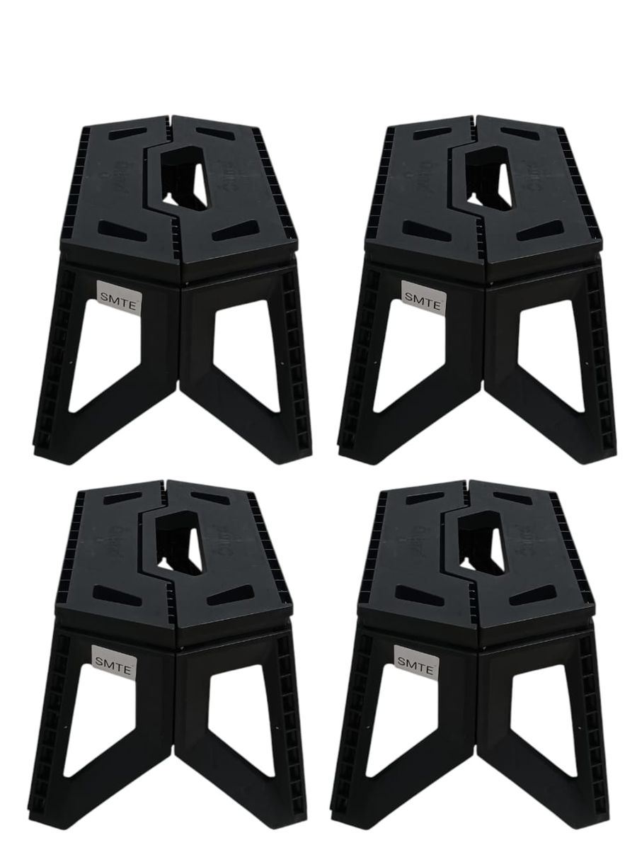 SMTE - Collapsible Stool Set of 4SpaceSaving Foldable Step Stools
