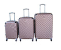 SMTE - 3Piece Travel 28Inch Luggage Suitcase Bag SetStylishRose Gold