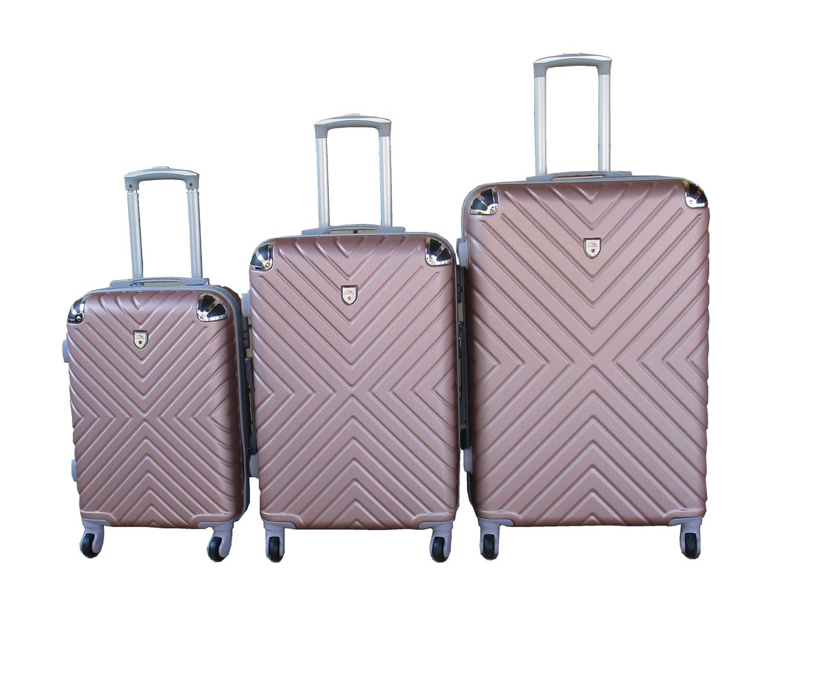 SMTE - 3Piece Travel 28Inch Luggage Suitcase Bag SetStylishRose Gold